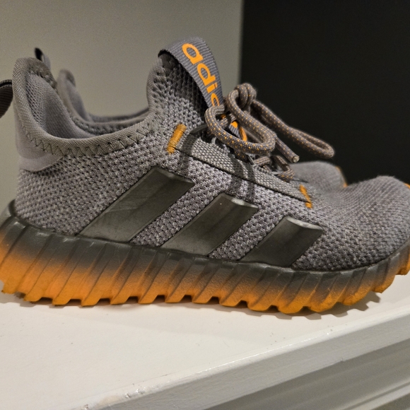 adidas Other - Adidas Kids Gray and Orange Sneakers little Kids Size 13
